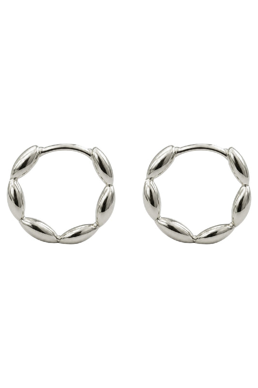 Solara Earring - Silver Hoop
