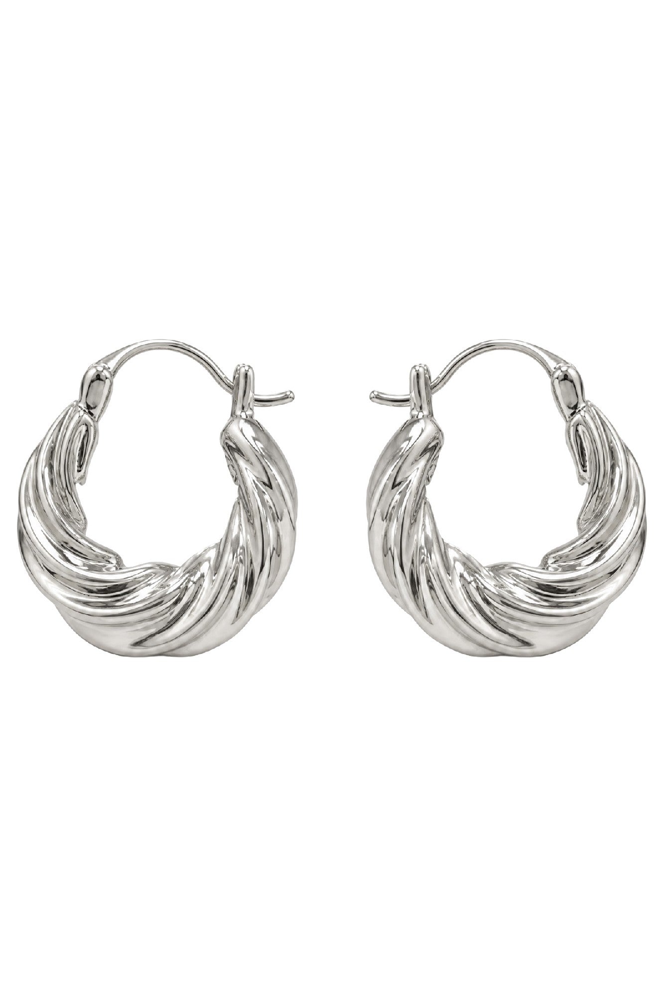 Solara Earring - Silver Twist