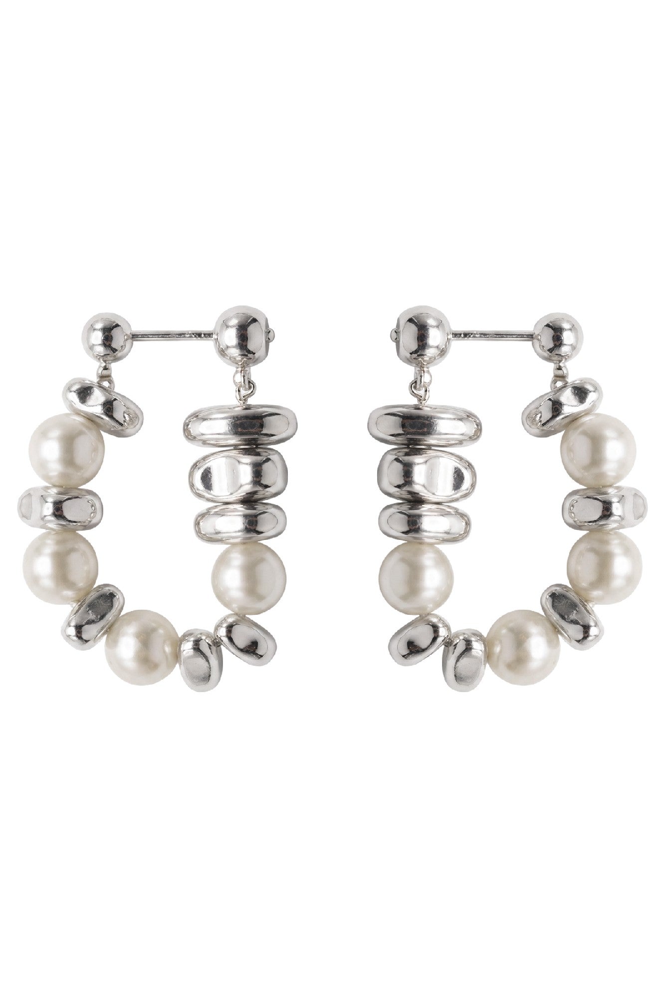 Solara Earring - Silver / Pearl