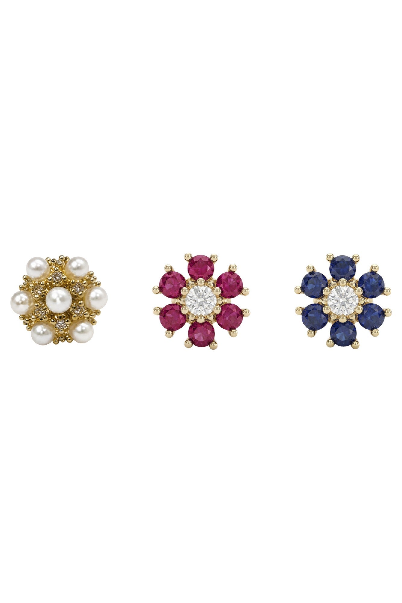 Heritage Trio Earrings - Floral