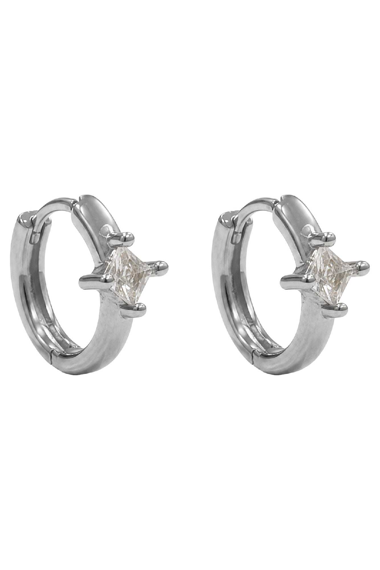 Heritage Earring - Diamond Silver