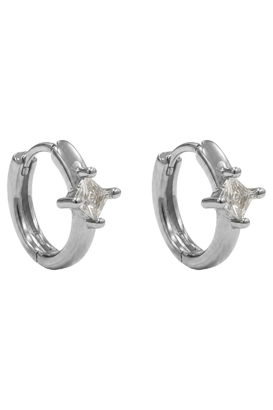 Heritage Earring - Diamond Silver