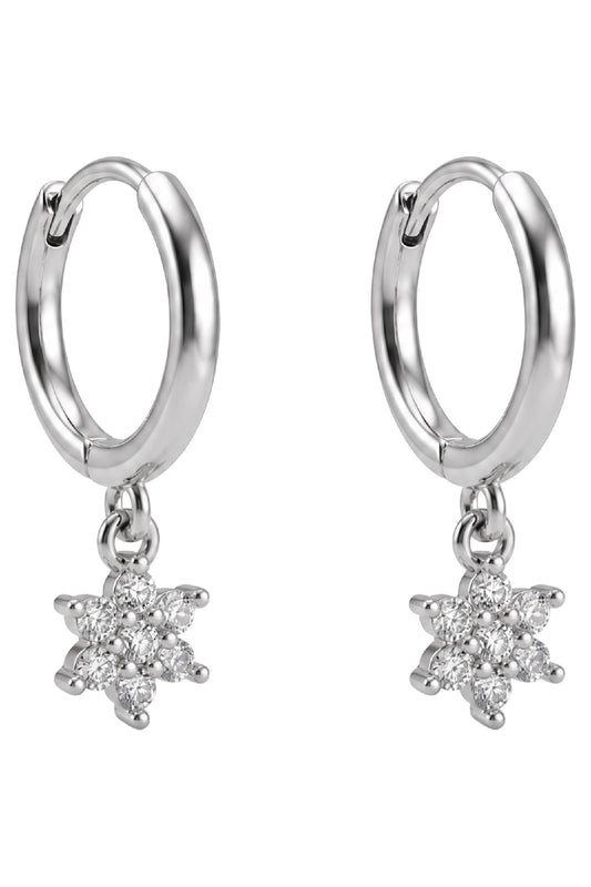 Heritage Earring - Flora Silver