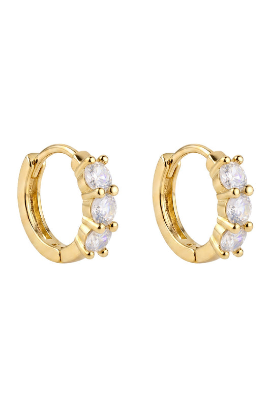Rosa Huggie Earring - Diamond