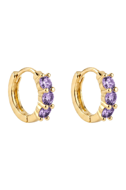 Rosa Huggie Earring - Lilac