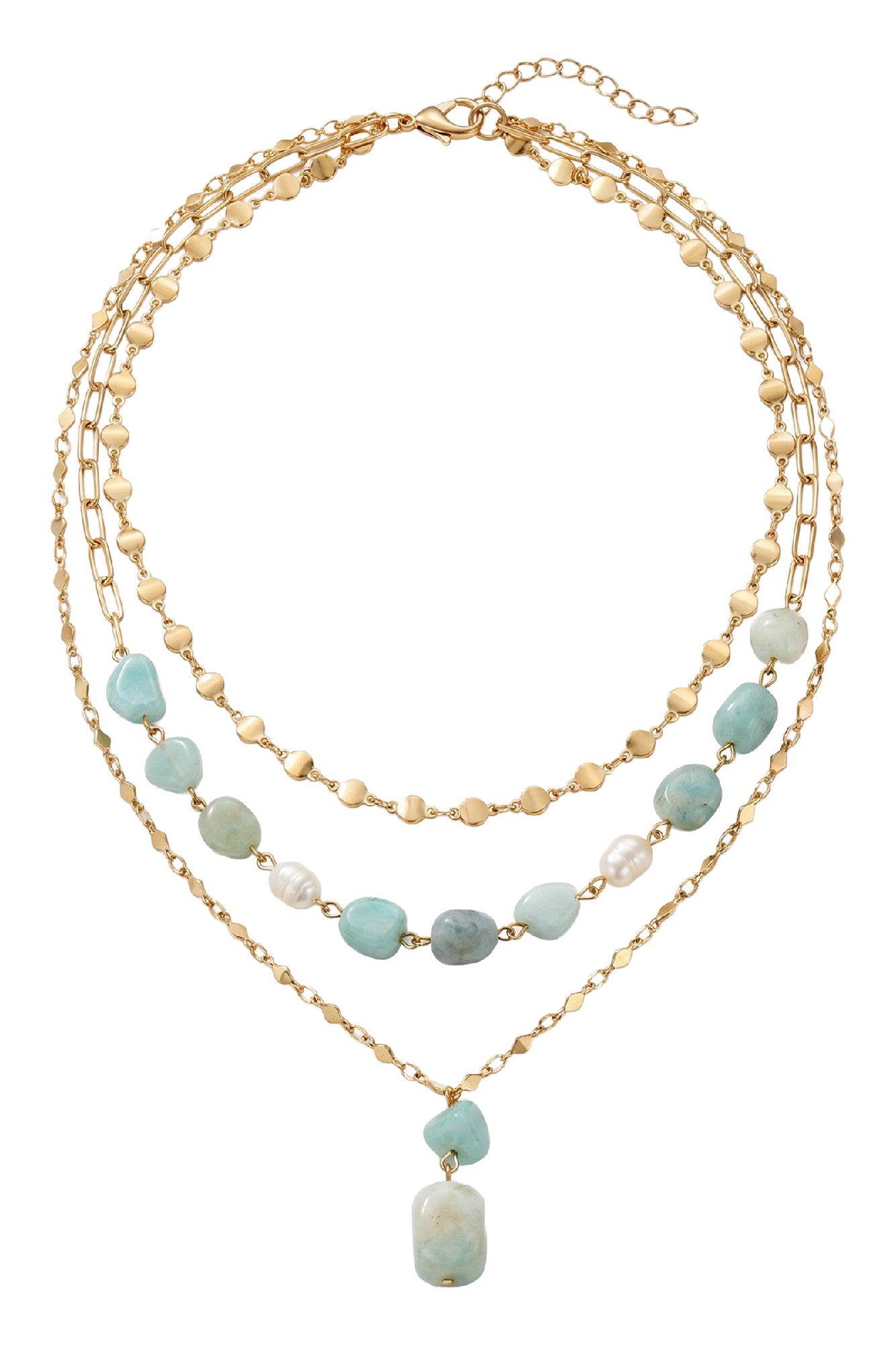 Marcelle Necklace - Mint Layer