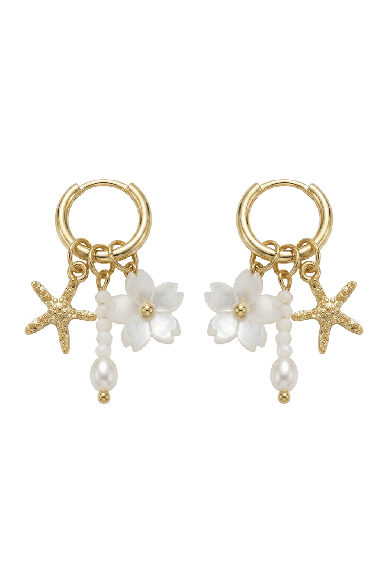 Positano Sea Earring - White