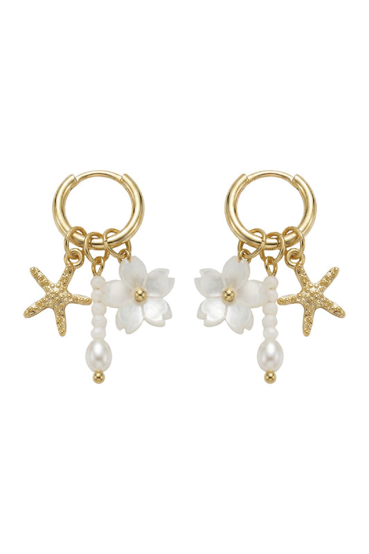 Positano Sea Earring - White