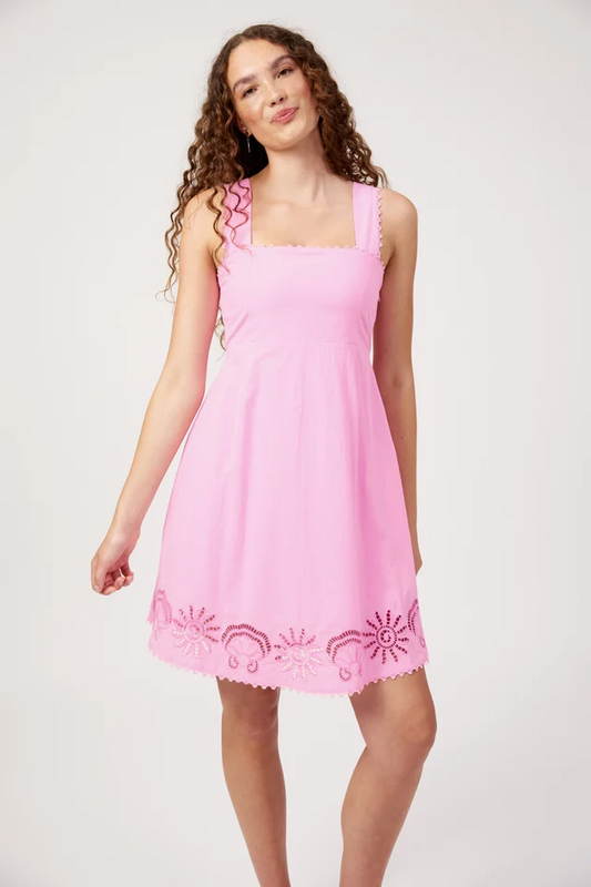 Larissa Broderie Dress Pink [sz:small]