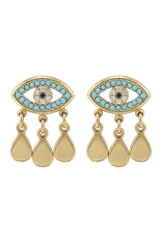 Mati Crystal Earring - Teardrop