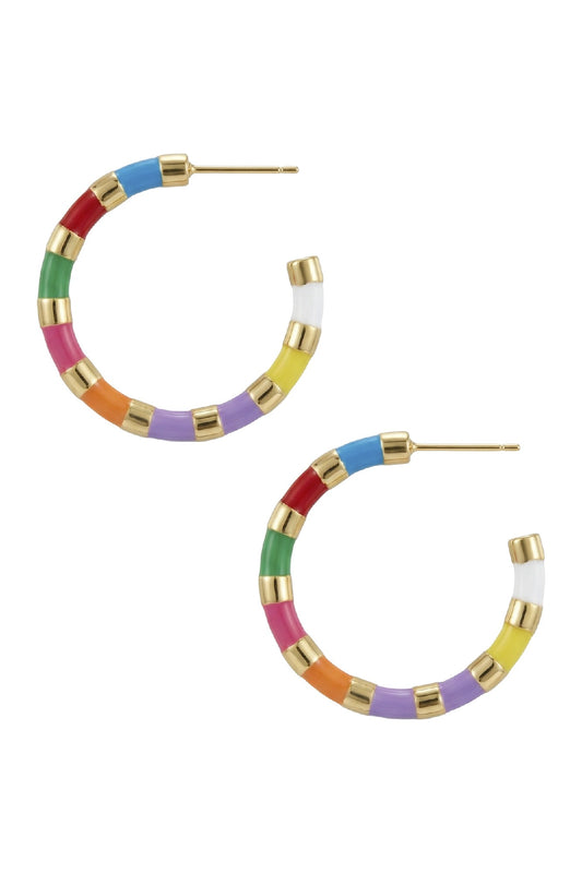 Sicily Rainbow Earring - Hoop