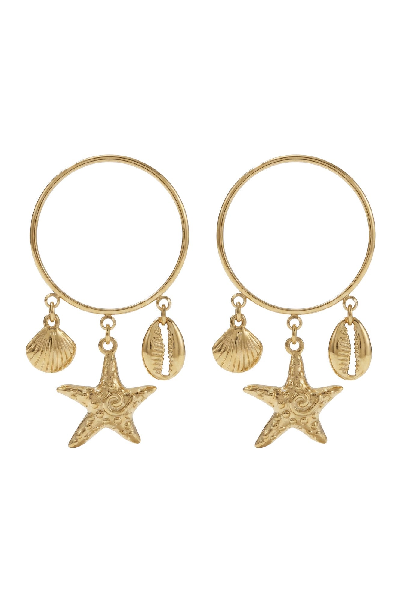 Crete Starfish Earring - Hoop
