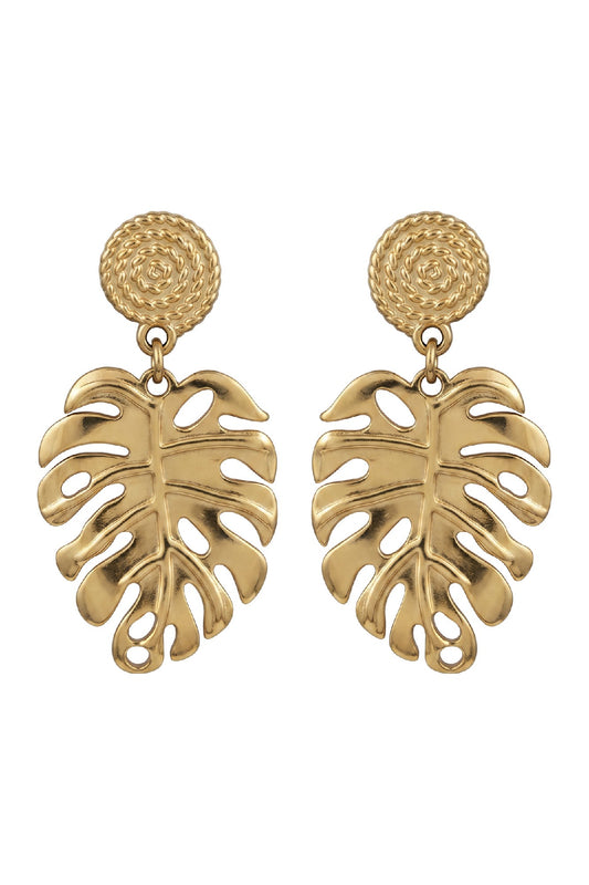 Congo Earring - Leaf