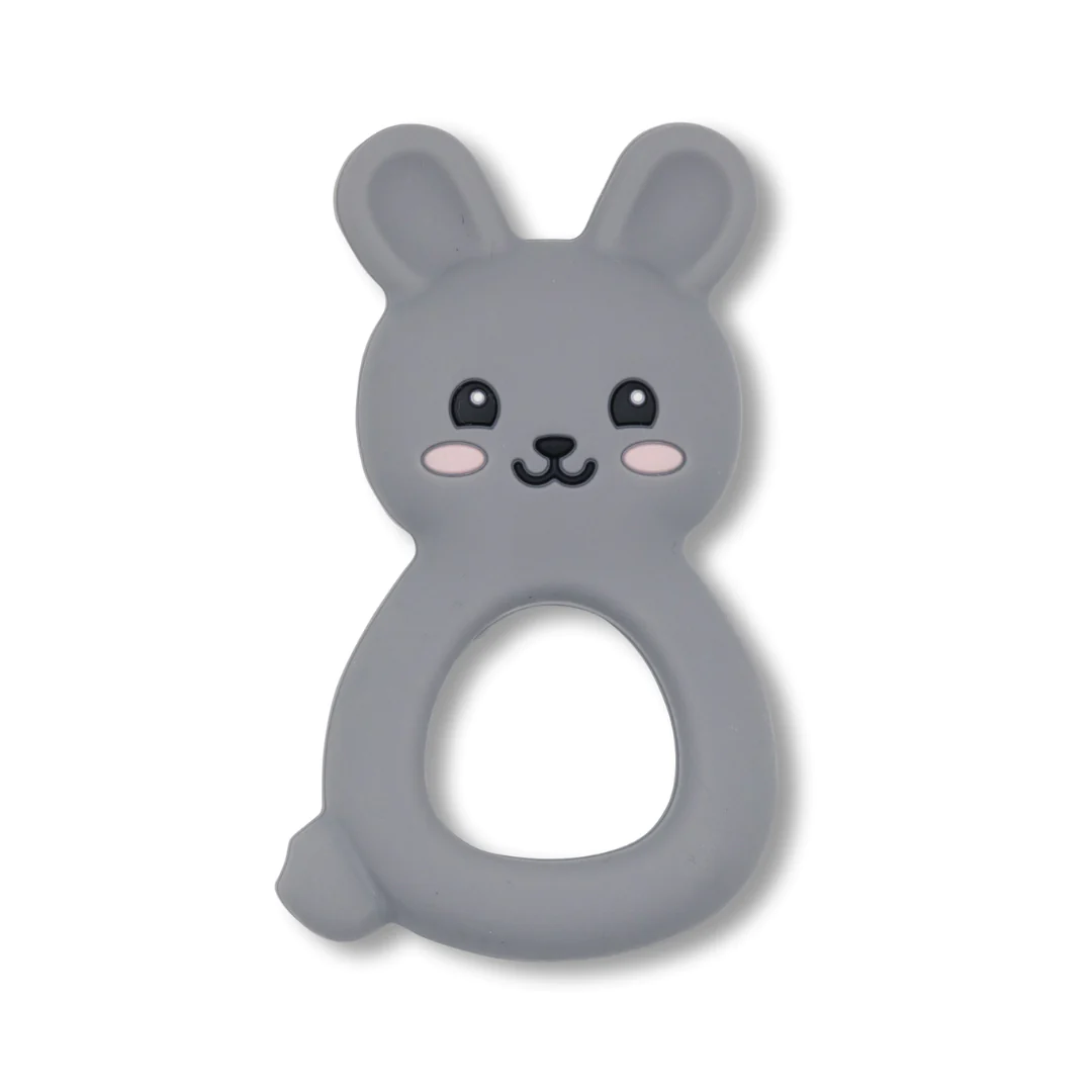 Jellies Bunny Teether Soft Grey