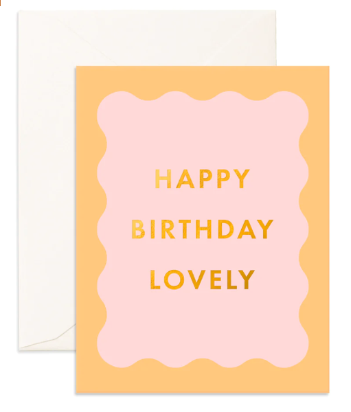 Birthday Lovely Wiggle Frame Greeting Card