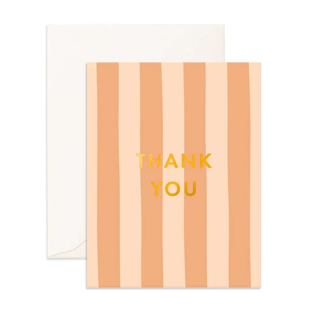 Thank You So Much Corsica Stripe Greeting Card