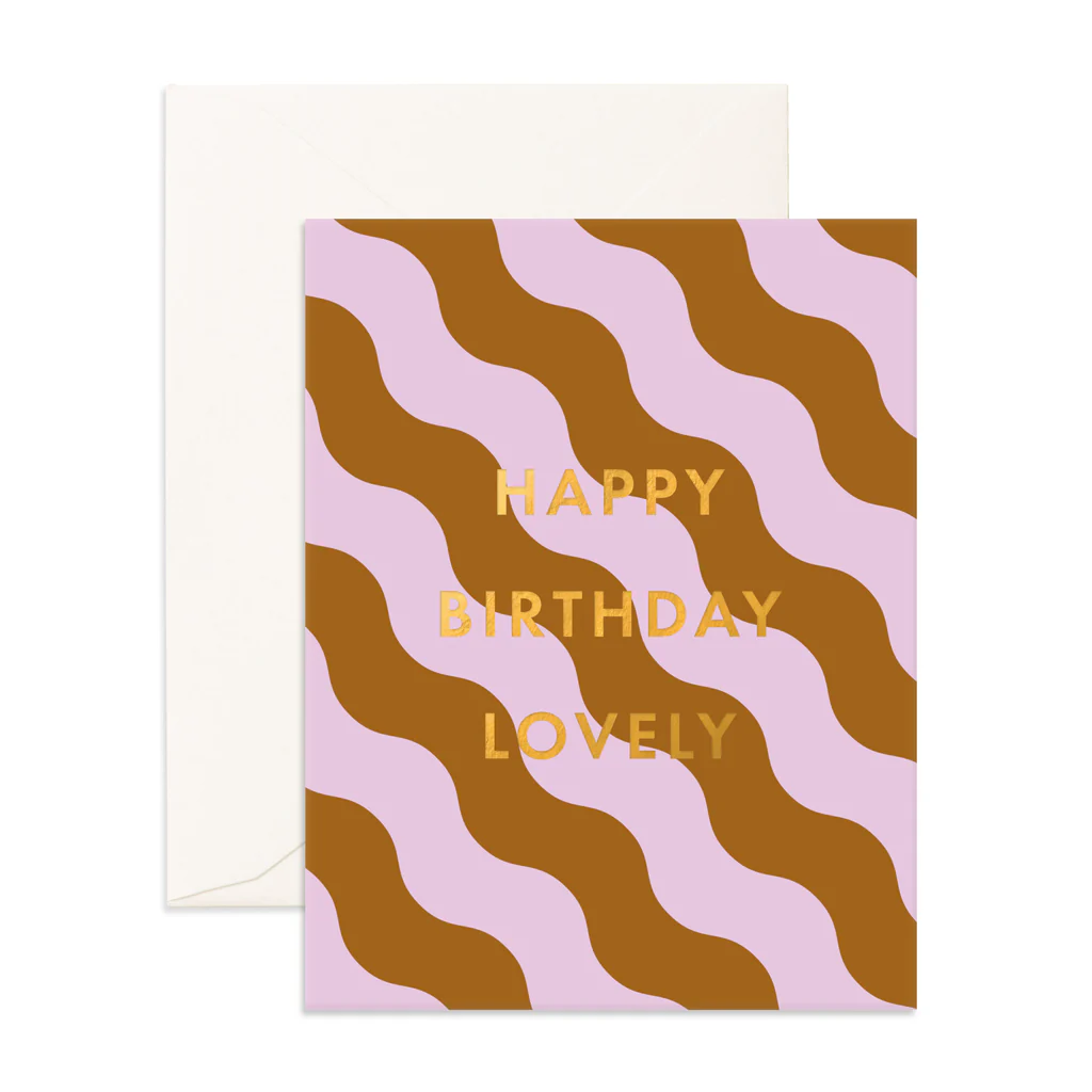 Birthday Lovely Ripple Greeting Card