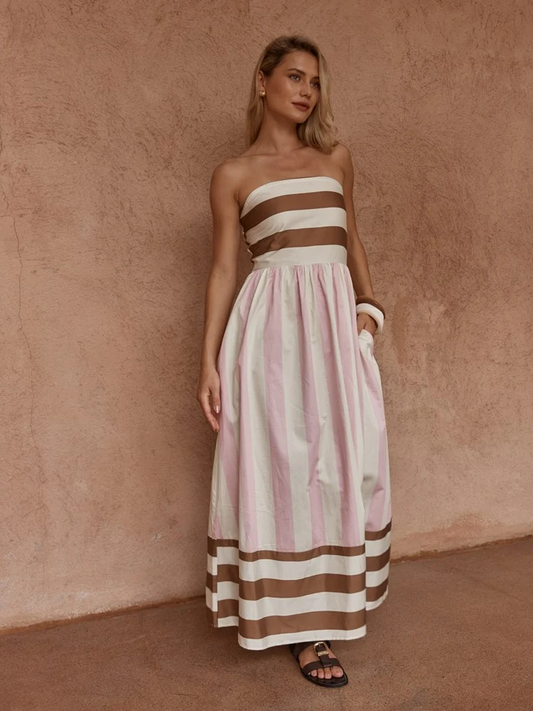 Nea Spliced Strapless Dress [sz:8]