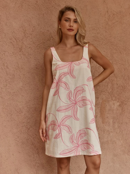 Vienne Mini Shift Dress Pink [sz:8]