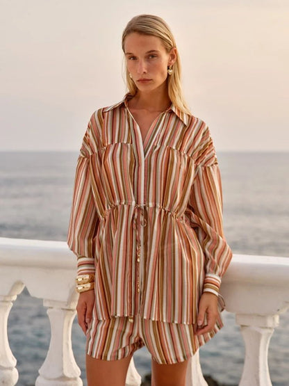 Lucette Shirt Sandbar Stripe [sz:8]