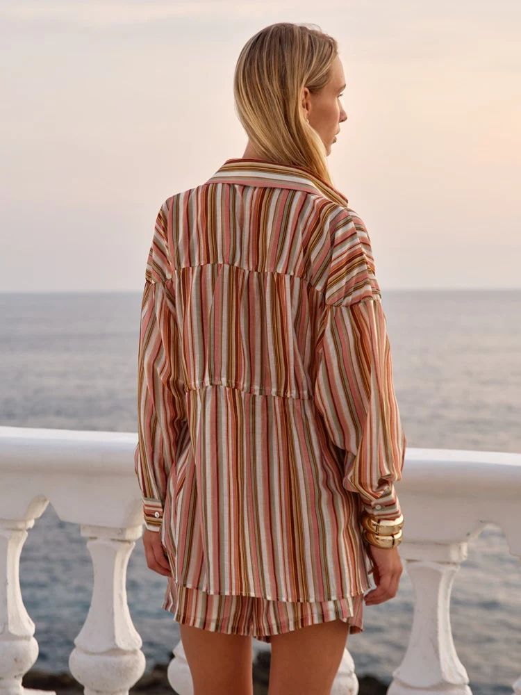 Lucette Shirt Sandbar Stripe [sz:8]