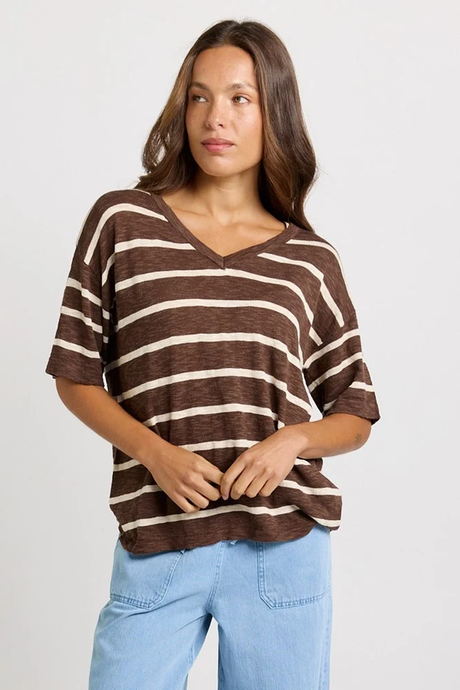 Aries Vneck Top Choc [sz:8]