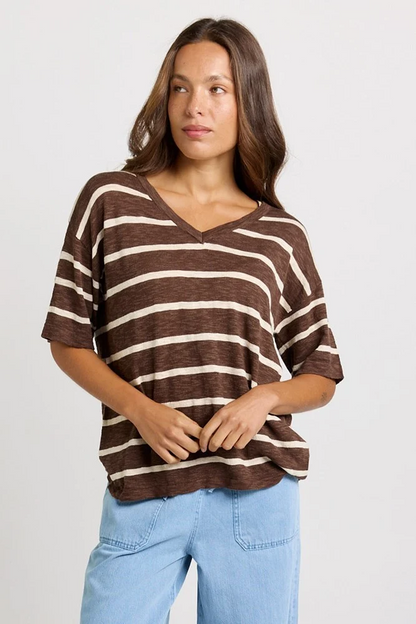 Aries Vneck Top Choc [sz:8]