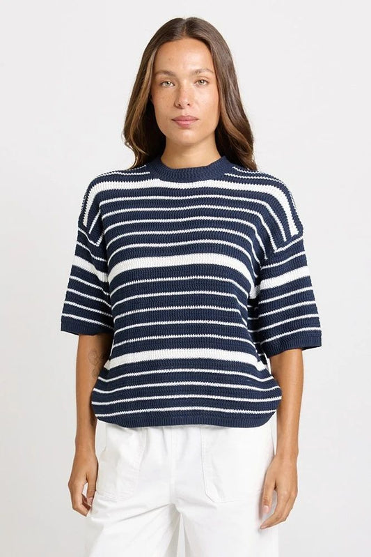 Dylan Knit Tee Navy White [sz:8]