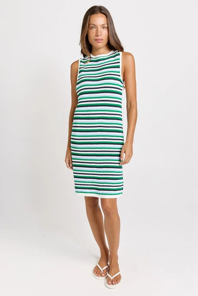 Mandy Tank Dress Blue Green [sz:8]