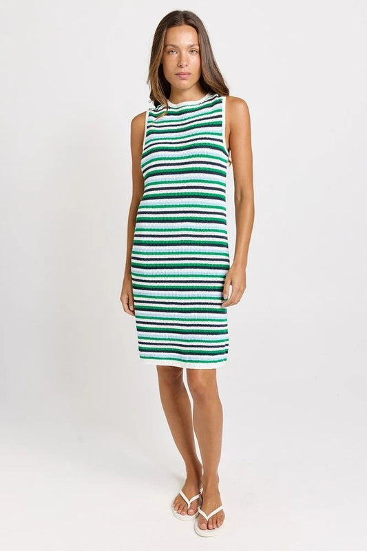 Mandy Tank Dress Blue Green [sz:8]