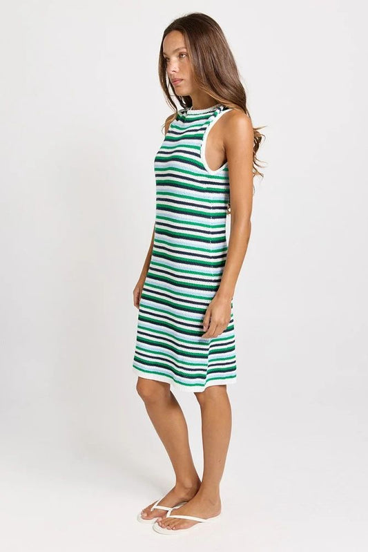 Mandy Tank Dress Blue Green [sz:8]