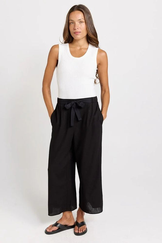 Bella Crop Pant Black [sz:8]