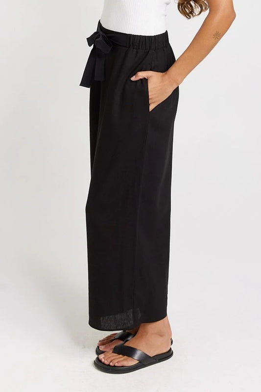 Bella Crop Pant Black [sz:8]