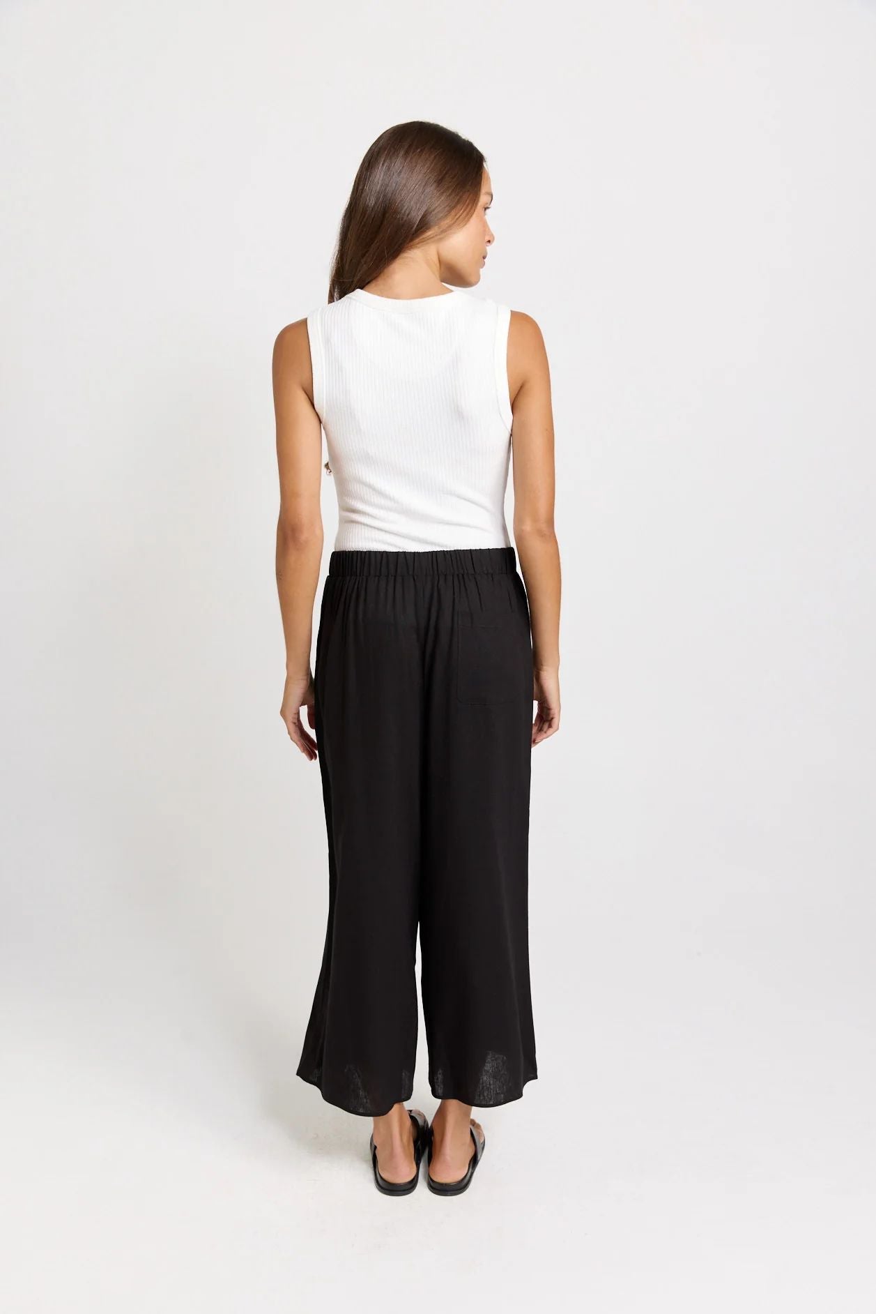 Bella Crop Pant Black [sz:8]