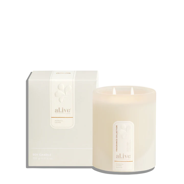 Soy Candle - Mango & Lychee 