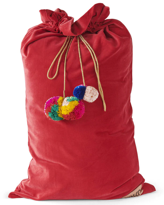 Red Velvet Santa Sack