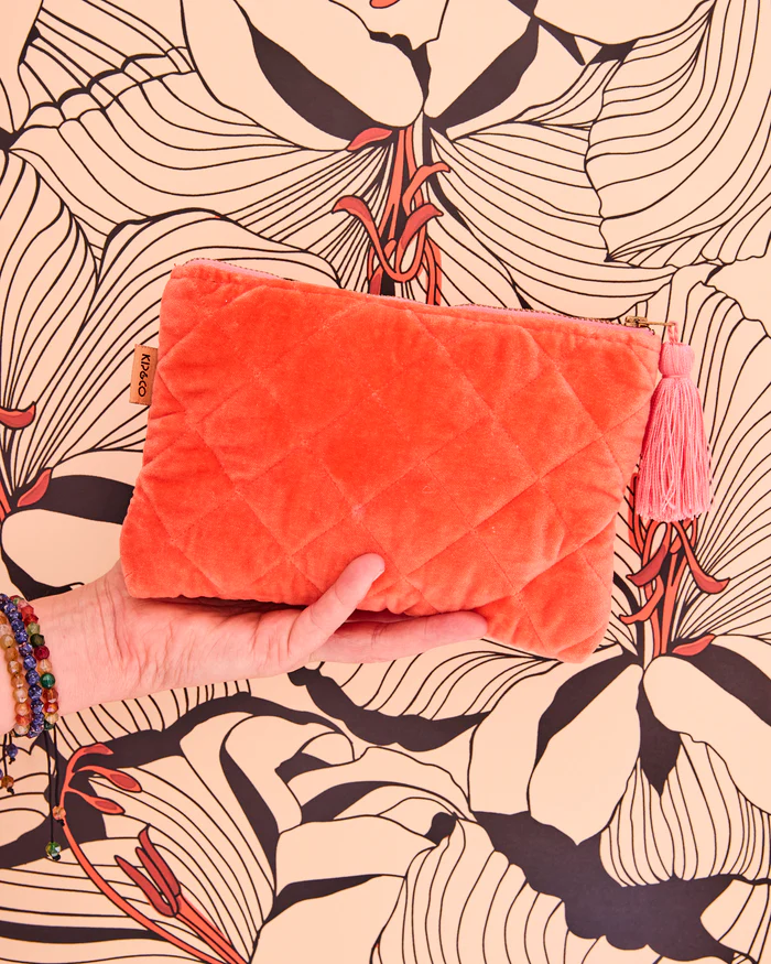 Poppy Queen Velvet Cosmetic Purse