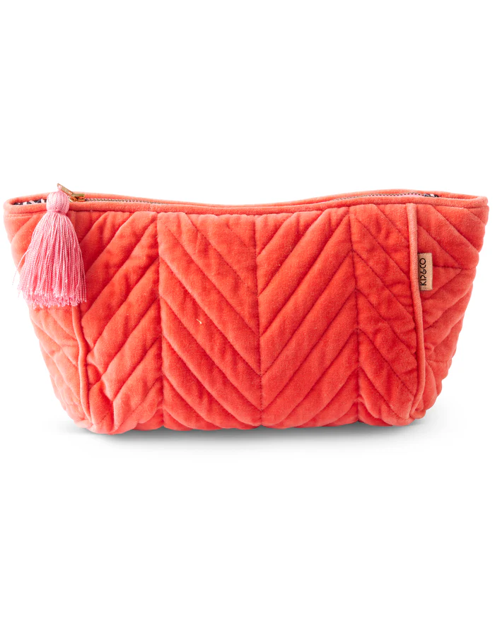 Poppy Queen Velvet Toiletry Bag 
