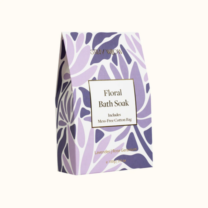 Floral Bath Soak Lavender Rose Geranium 
