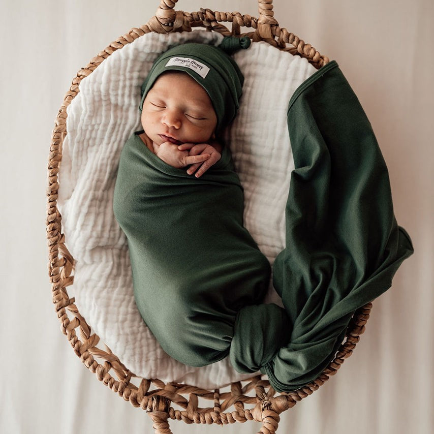 Baby Jersey Wrap Olive