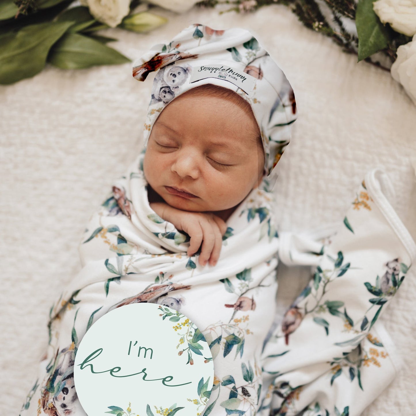 Baby Jersey Wrap Eucalypt 