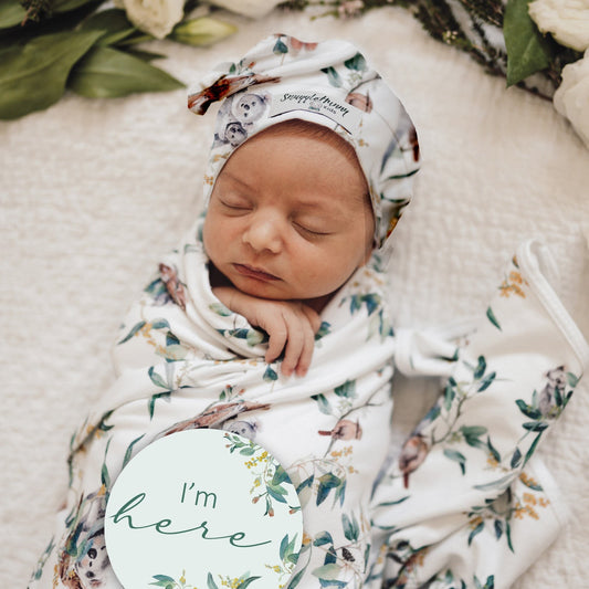 Baby Jersey Wrap Eucalypt 