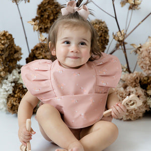 Snuggle Bib Waterproof Daisy Frill