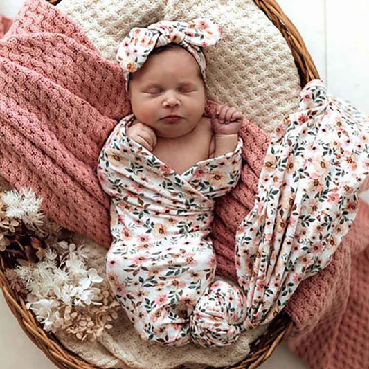 Baby Jersey Wrap Spring Floral