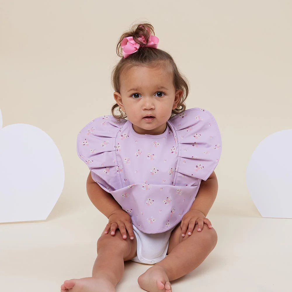 Snuggle Bib Lilac Bloom Frill 