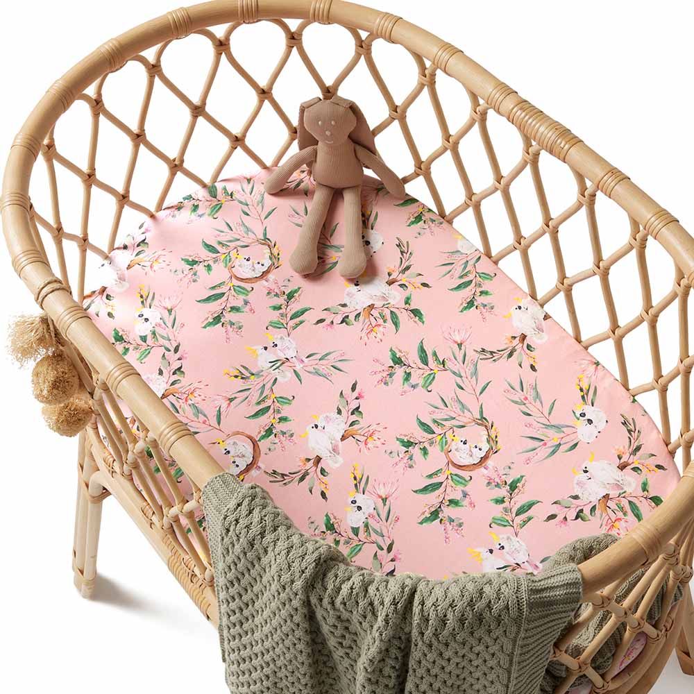 Bassinet Sheet Cockatoo 