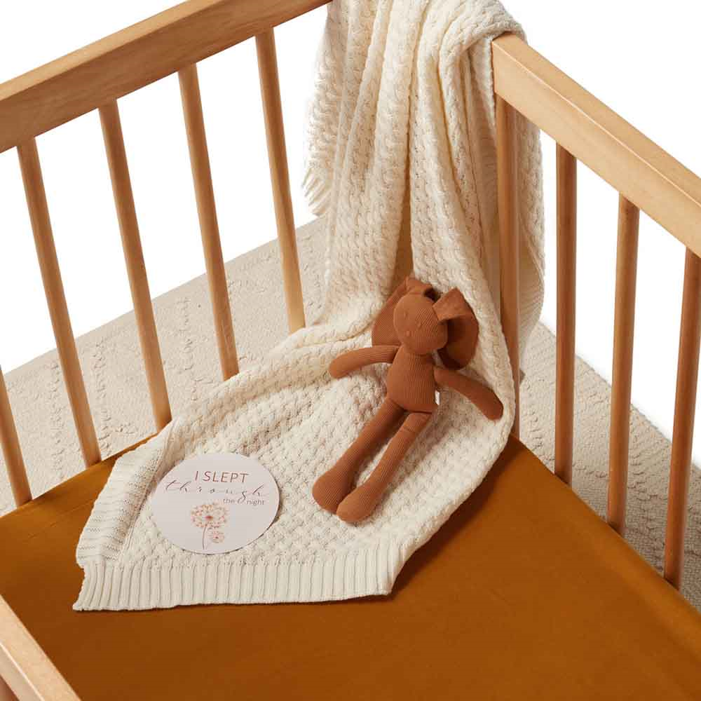 Fitted Cot Sheet Bronze