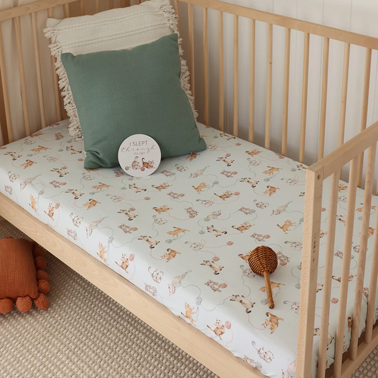 Fitted Cot Sheet Kittens