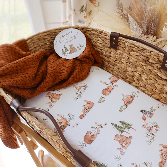 Fitted Bassinet Sheet Bears