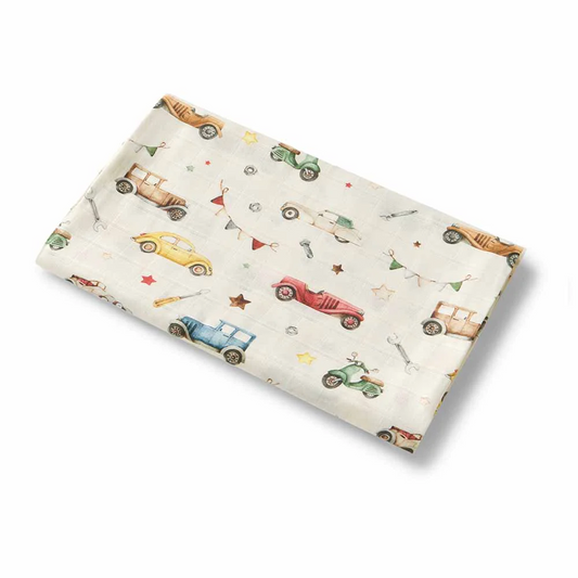Vintage Car Organic Muslin Wrap